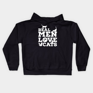 Real Men Love Cats - Funny Custom Graphic Kids Hoodie